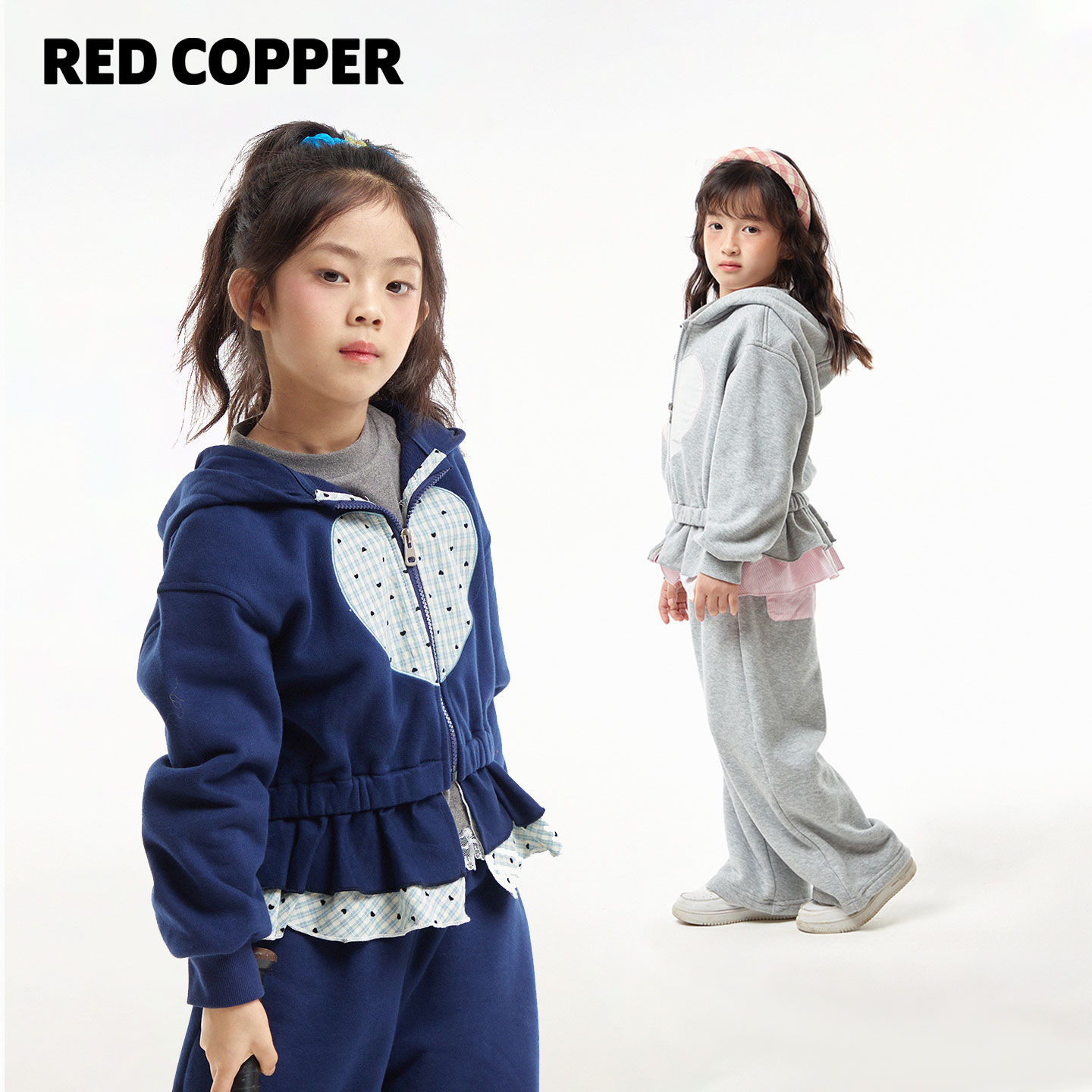 redcopper2025秋冬新款加厚开衫卫衣套装CH321203+CH323312