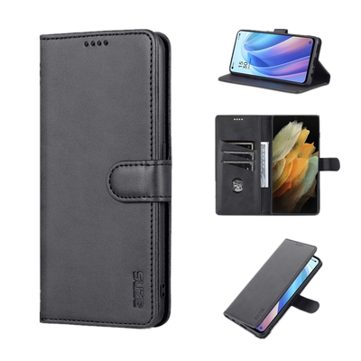 三星s22ultra手機殼插卡翻盖case