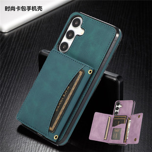 phone case samsung a22 5g适用三星A35手机壳插卡包a55后盖A34皮套galaxy a12手機殼a25新款a15折叠錢包防摔