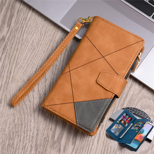 畅晟 s21+ case适用三星s23ultra手机壳钱包samsung卡套s21 fe皮夹s20plus格纹note20咭片腕带ultra機殼cover