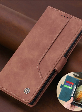 适用三星galaxys25ultra手机壳s24fe case卡包samsunga56翻盖a53可放咭a54保护套a36 5g插咭s23/s22+手機殼男