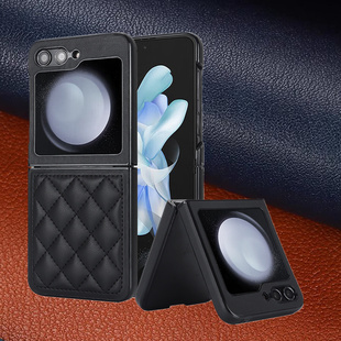 z flip4 case适用三星samsung zflip5手机壳新品折叠款galaxy zflip3 5G保护套菱格纹网红外套潮phone cover