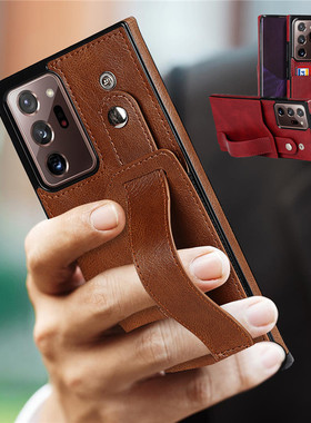 适用samsung note20ultra三星A32 5G手机壳galaxy a52插卡a72皮套腕带s26u/s25/s24+/s23u case卡包外壳cover