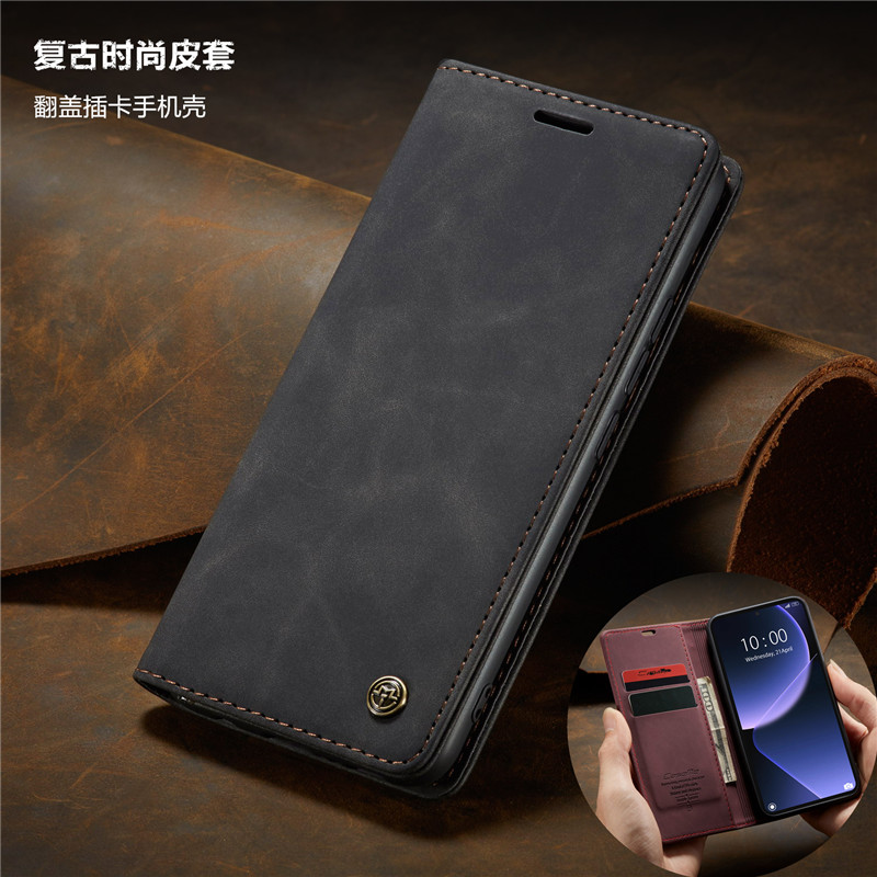 适用小米14Tpro手机壳翻盖插卡包