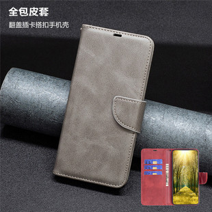 适用三星s25ultra手机壳samsung s24 fe case皮质保护套galaxy s23+ card cover可放卡s22plus手機殼商务外套