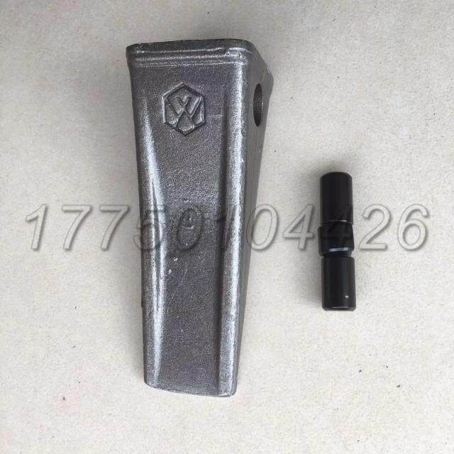 新源轮式挖掘机65 c75通用 挖机 pc60斗齿 斗肖标准耐磨型黑色