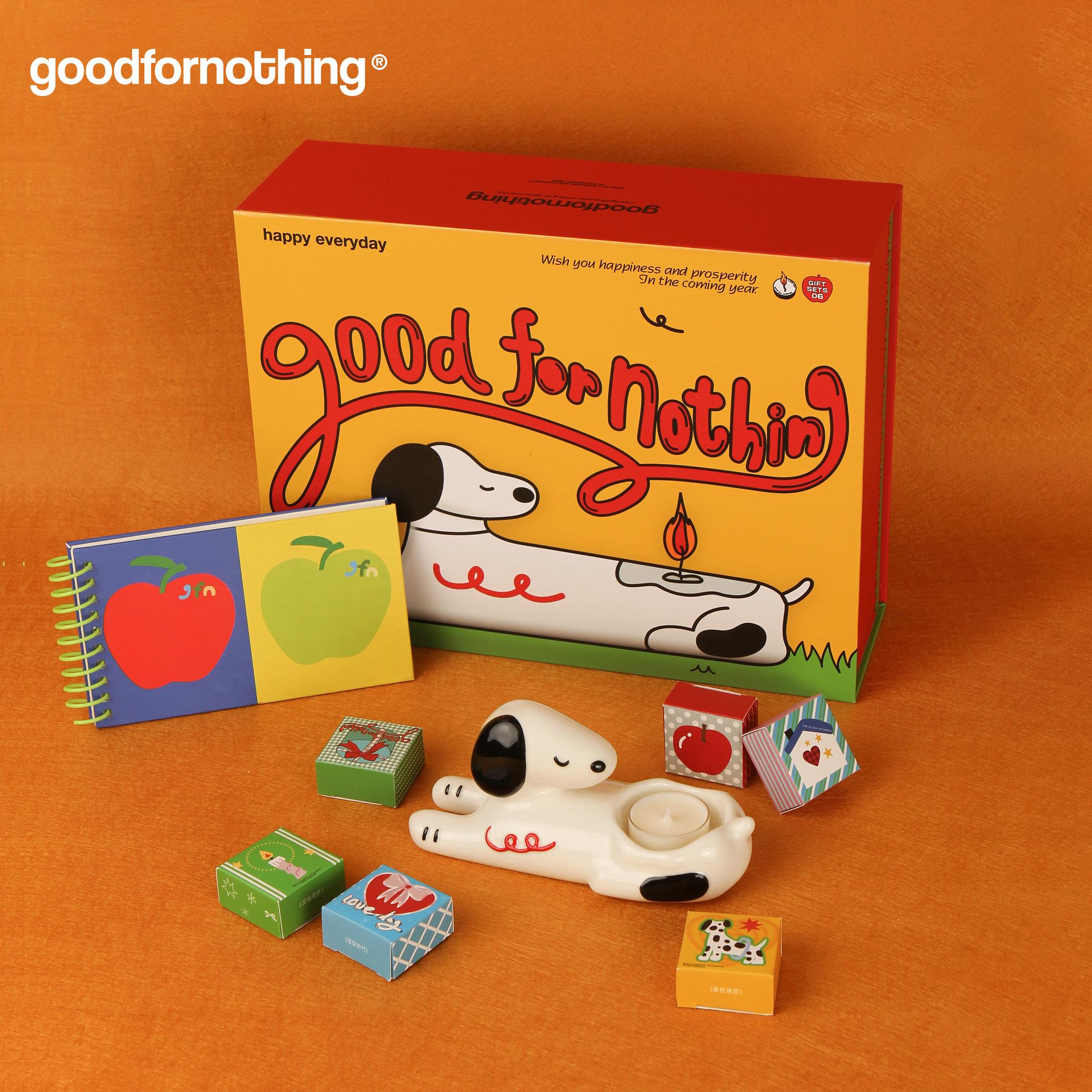goodfornothing原创小狗烛台耶诞礼物香薰蜡烛生日礼物送女友闺蜜