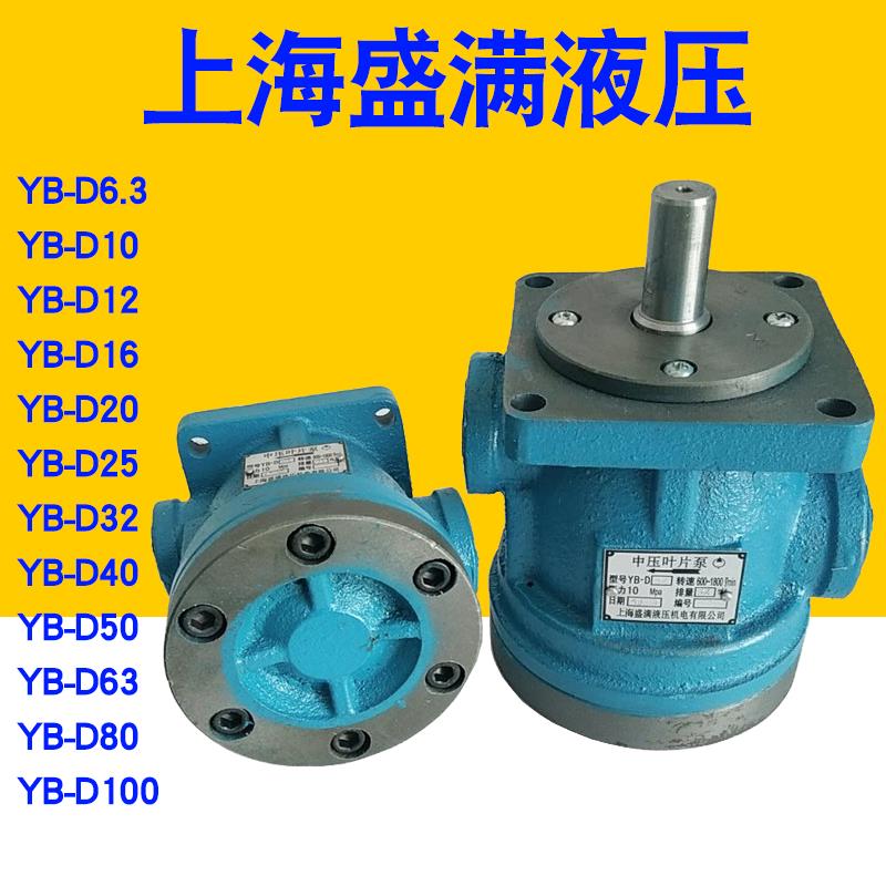 上海盛满YB-D6.3/D10/D16/D20/D25/D32/D40/D63/D80/D100叶片泵