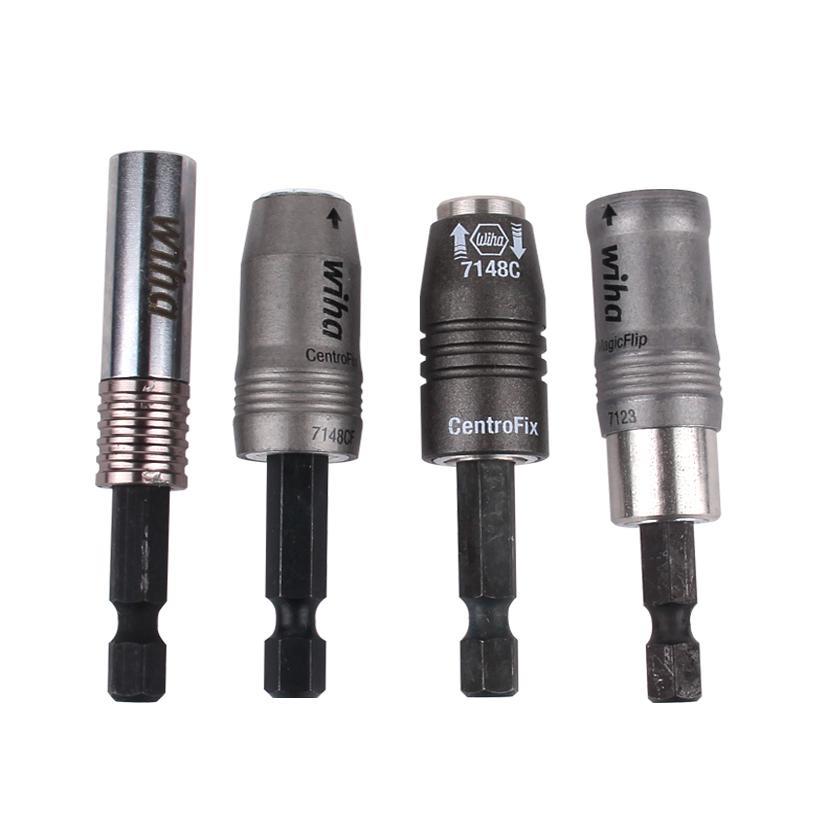 德国Wiha松紧式批头接杆 1/4寸磁力快速更换工具 接杆配件