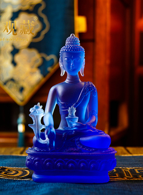 精美造像药师佛佛堂供奉平安摆件