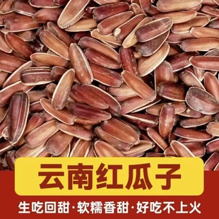 云南原味生红皮向日葵甜瓜子大颗粒葵花籽零食5斤带壳新鲜仁种子