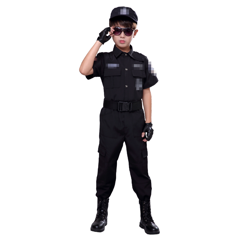 儿童特警衣服演出服玩具套装