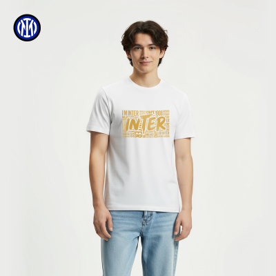 国际米兰周年庆since1908创世年份纪念T恤国米纯棉夏季短袖