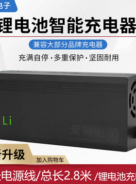 加长线锂电池电动车充电器24V36V2A48V3A60V5A72V8代驾折叠滑板车