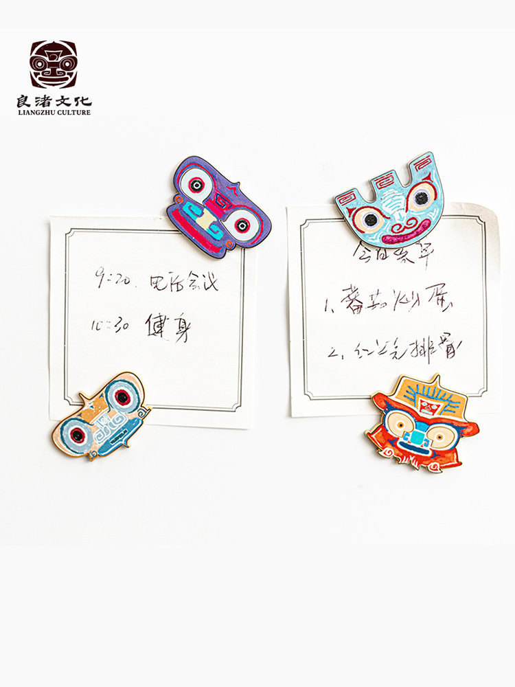 LIANGZHU 박물관 새로운 문화와 창조적 인 냉장고 자석 스티커 개인화 된 홈 전자기 스티커 장식품 생일 선물