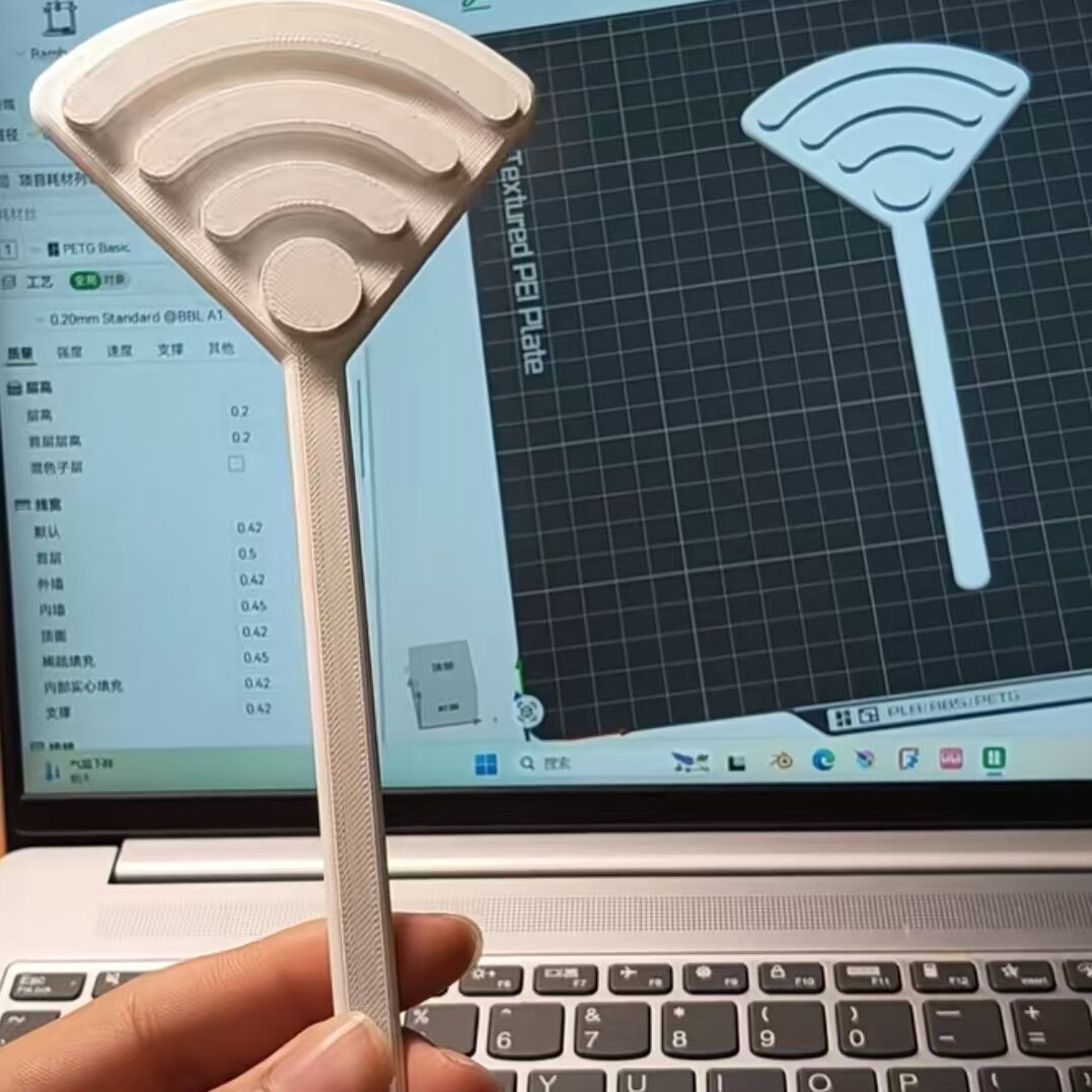 创意WiFi信号增强器玩具便携式网络信号放大器3D打印个性整蛊道具