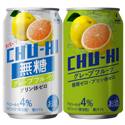 日本无糖葡萄柚味配制酒340ml