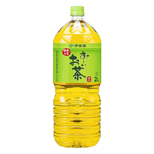 日本原装进口ITOEN伊藤园浓郁绿茶饮料饮品超大瓶桶装2L整箱6瓶