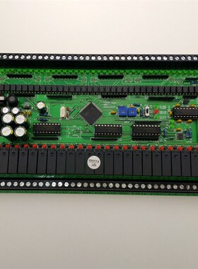 稳定版:2n60mrA.带485工控板fx2n控制器36进24出国产plc