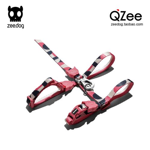 QZee遛猫套装zeedog牵引绳胸背带zeecat安全扣项圈猫咪胸背英美短