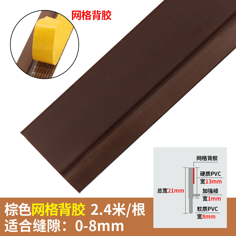 衣柜密封条防尘条对开门平开橱柜贴条玻璃展示柜挡风柜门门缝自粘