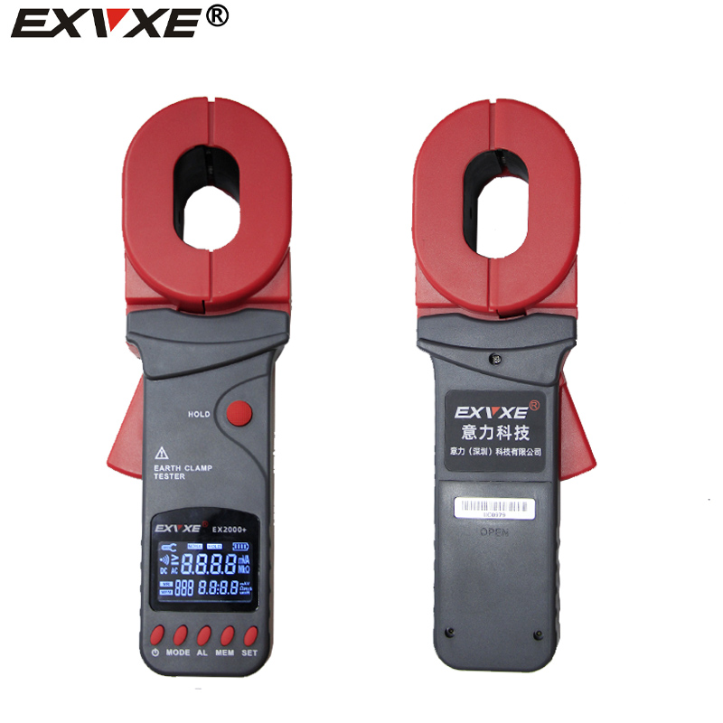 意力EX2000C+钳形接t地电阻测试仪单钳接地电阻表环路电阻测试优