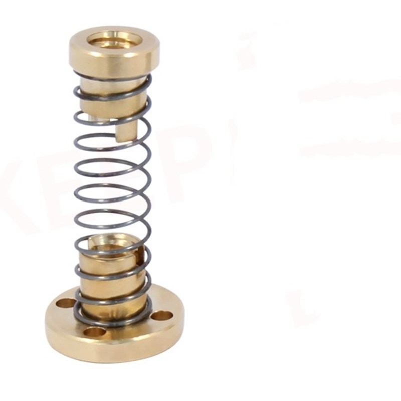 3D打印机配件 消间隙螺母+T8不锈钢丝杆 导程1 2 4 8 10 12 14 MM