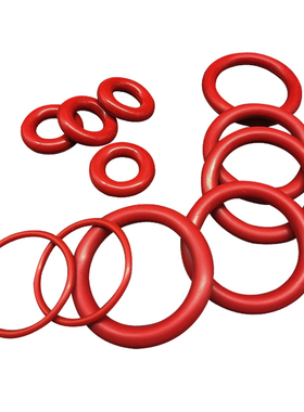 红色硅胶o型圈线径3.1mm外径8-2000大全橡胶密封圈弹性垫耐高低温