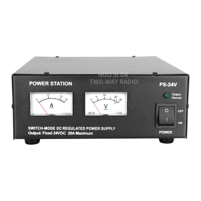 PS-24V 车载基地短波电台船舶高频直流通讯开关电源220V转24V 20A
