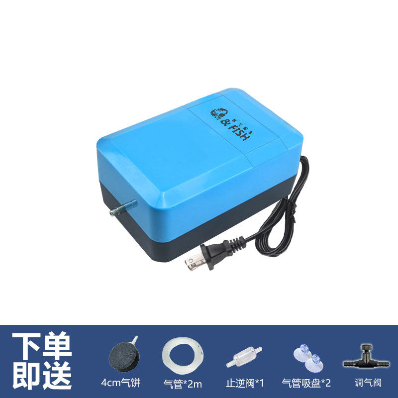 鱼缸氧气泵养鱼增氧机充氧泵家用小型制氧机氧气机鱼用充氧器静音