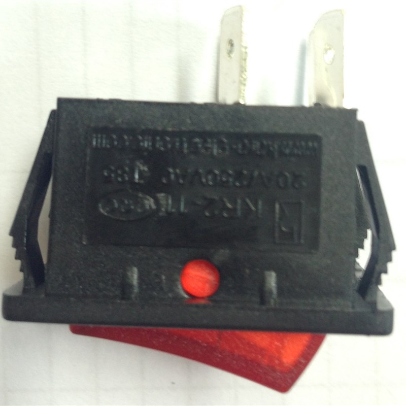 电焊机船型开关KCD4 电源开关 开关大电流20A30A 4脚红灯250VAC