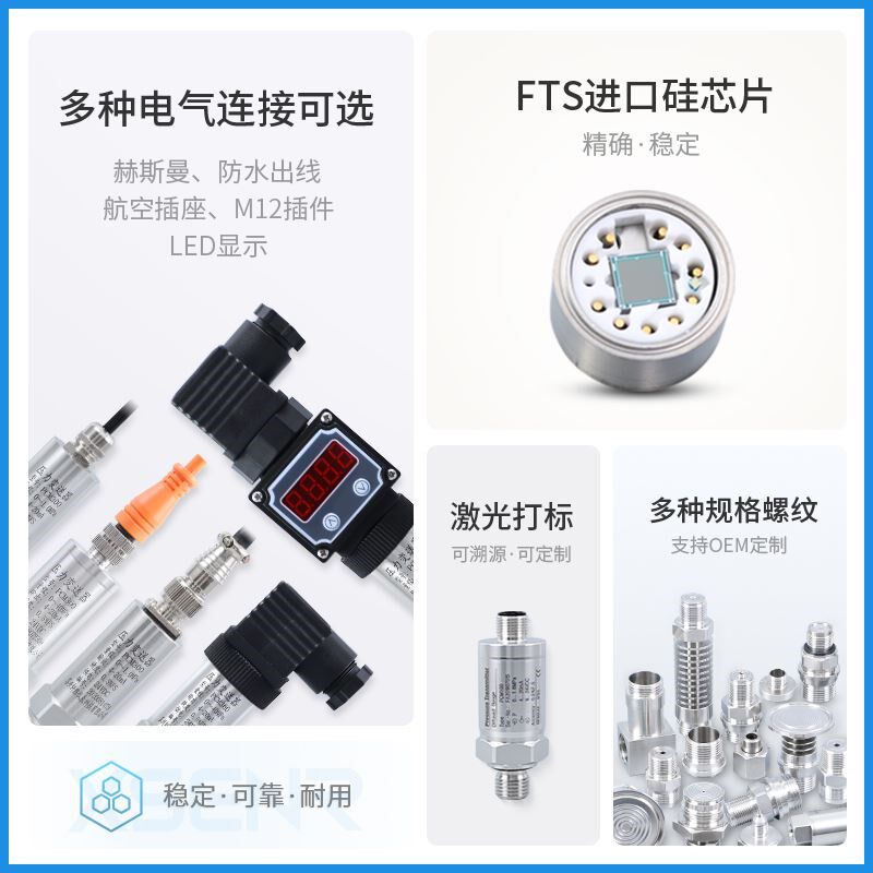 PCM300 真空压力变送器 扩散硅负压压力变送器 4-20mA负压传感器