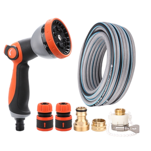 家用防打折无扭曲加厚四分PVC软管庭院花园浇花水枪洗车喷头套装