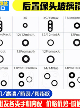 适用7P苹果8代 X XSMAX 11 12 13 14 15Pro摄像头镜片玻璃镜面XR