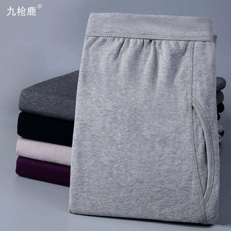 男士纯棉秋裤全棉单层保