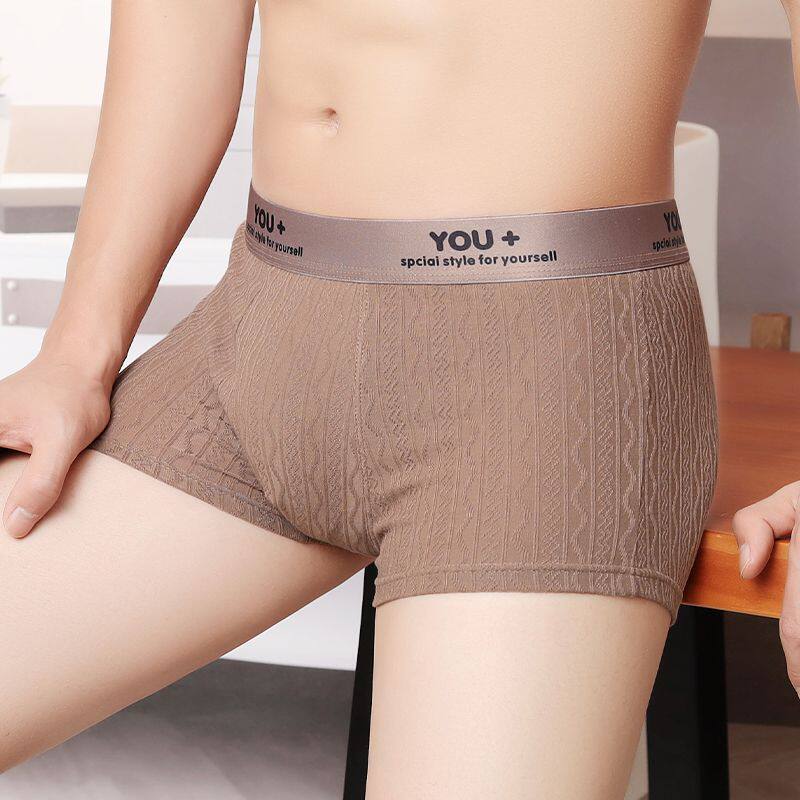 冬季纯色棉质男士内裤学