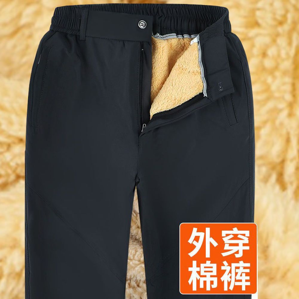 中老年外穿棉裤男士加绒