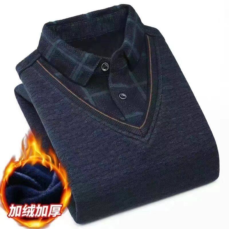 冬季爸爸加绒加厚雪尼尔