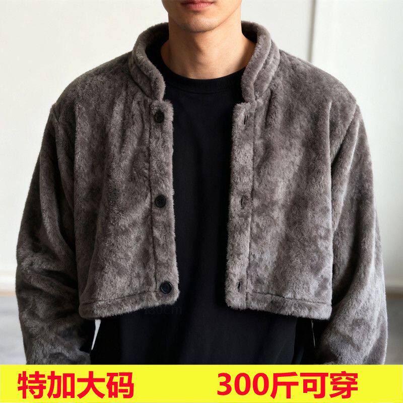 秋冬季法兰绒加大码300