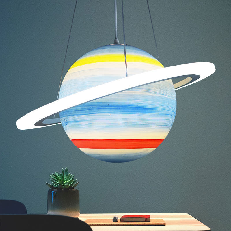 创意儿童房灯幼儿园科普八大星球月亮地球土星空科技馆创意卧室灯,家装灯饰光源,儿童房吊灯,淘宝优惠券,粉丝福利购,淘宝优惠卷