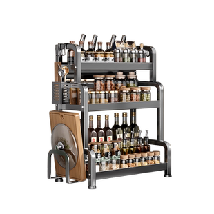 厨房调料置物架筷子刀架台面多功能调味品厨具用品收纳架多层架子