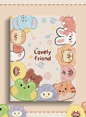 可爱小动物适用苹果ipad10保护套2022新款air2平板壳mini5迷你4带笔槽ipad9/8/7全包air2三折pro书本第十代