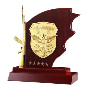 退伍军人纪念品定制送战友退役老兵军旅部队摆件创意八一转业礼物