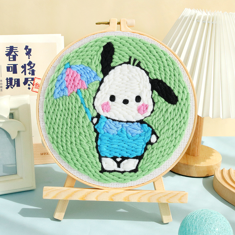 戳戳绣手工diy材料包刺绣相框画立体家居客厅摆件装饰画创意礼物图片
