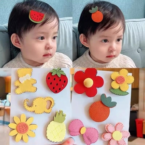 婴儿发卡魔术贴儿童刘海贴头饰宝宝碎发胎毛头发粘发帖汗毛贴发饰