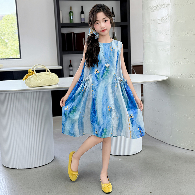 女童连衣裙夏季2025新款超