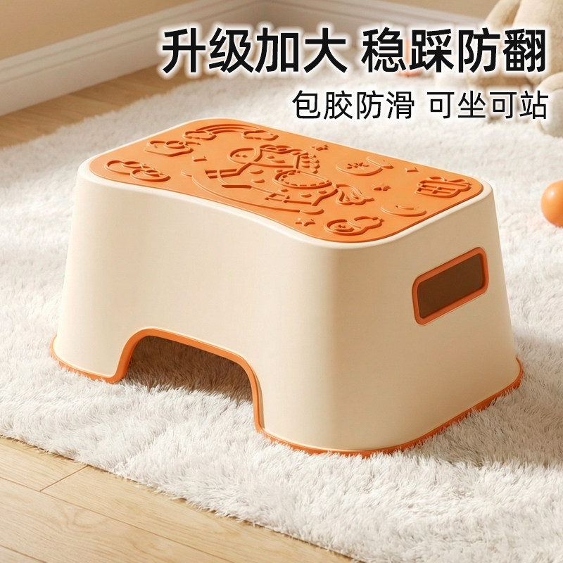儿童洗漱台踩凳垫脚凳宝宝洗手台阶凳刷牙洗脸阶梯马桶脚踏踩脚凳图片