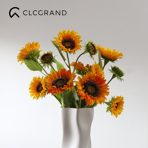 高级感向日葵仿真花客厅桌面