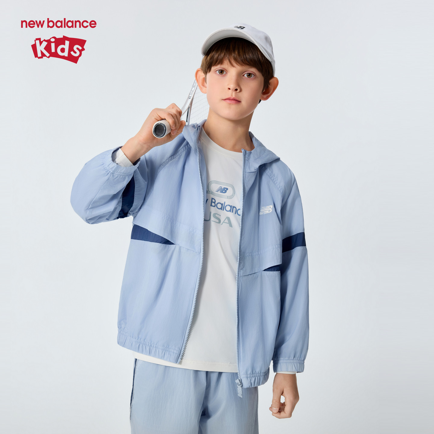 New Balance nb童装儿童男女26年春新款连帽运动外套ND7AG26113
