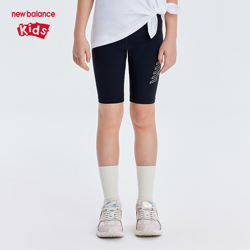 New Balance nb童装女童透气舒适紧身运动打底短裤ND7SE24072